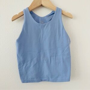 Athleta Girl Long Distance Periwinkle Sports Bra Tank Top - Light Blue Purple